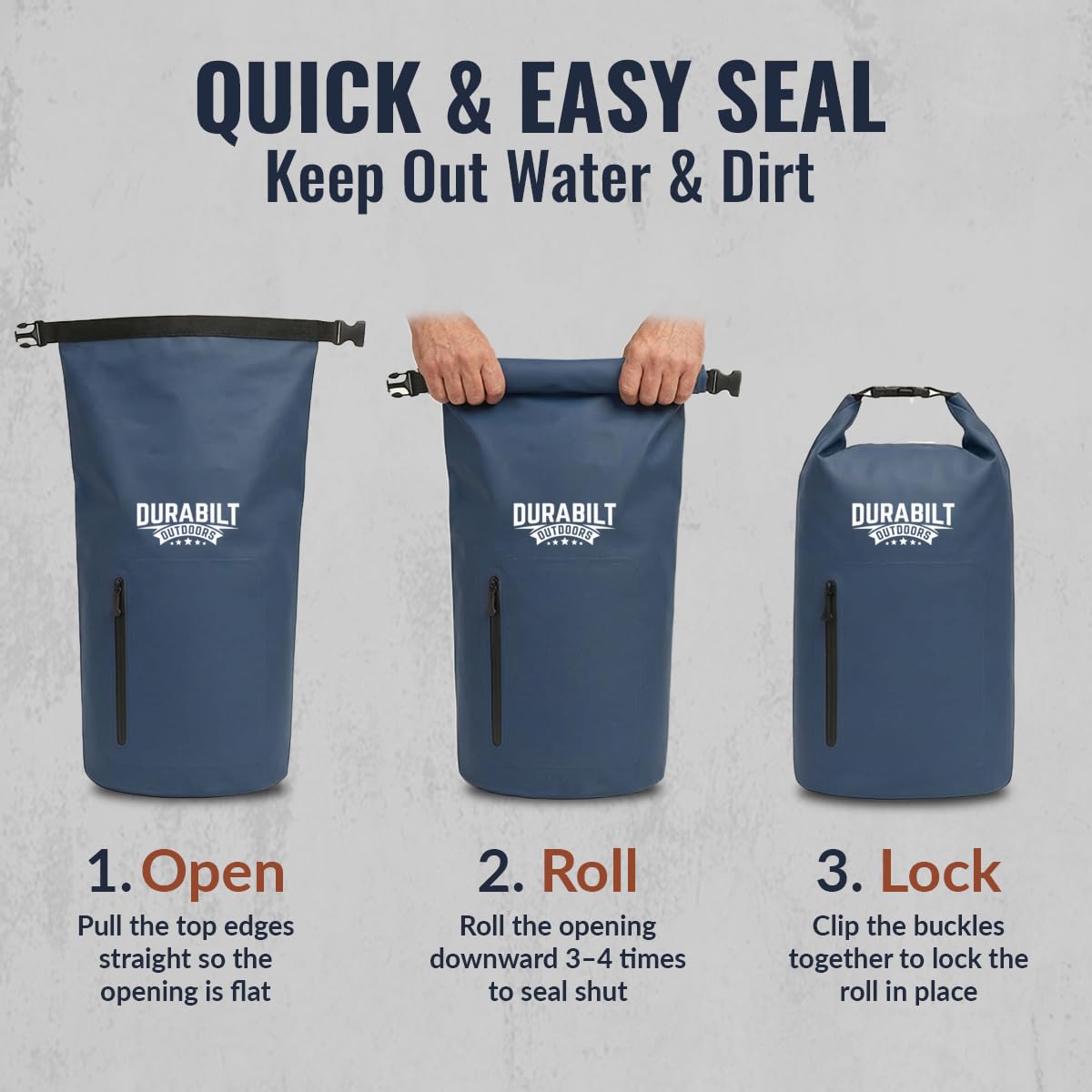 DuraBilt lightweight under-3lbs design enables easy carry on hikes
