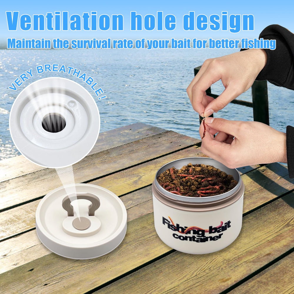 Durable ABS outer shell of the bait storage box