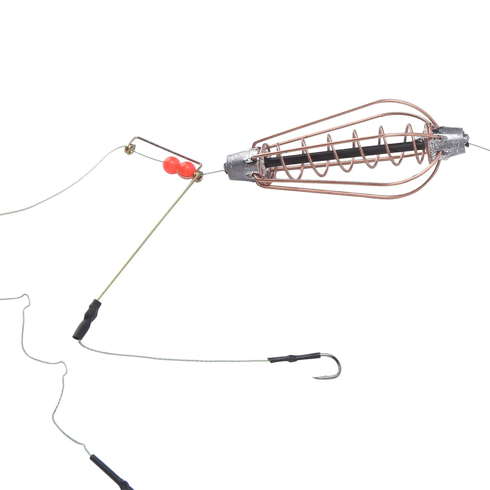 Durable copper metal bait cage for carp fishing