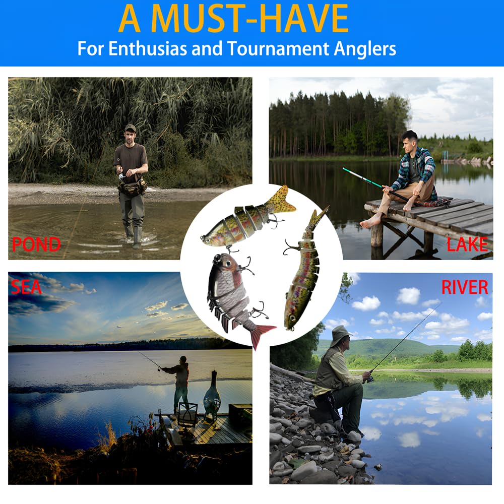 Durable hard plastic tackle box keeping lures organized