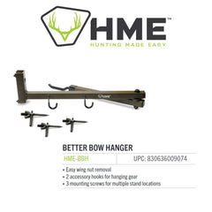 Close-up of high-quality durable materials used in bow hanger