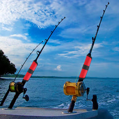 Close-up of durable rubber backing and canvas fabric on lure covers