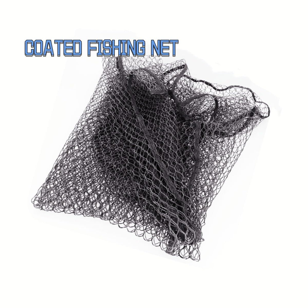 Durable rubber-coated nylon construction for fishing nets