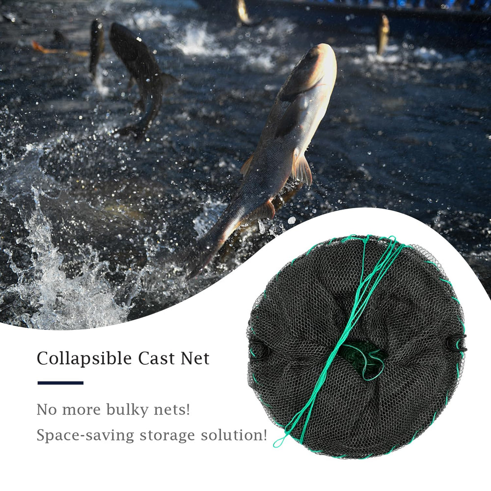 Durable steel wire frame with PE mesh for fishing net