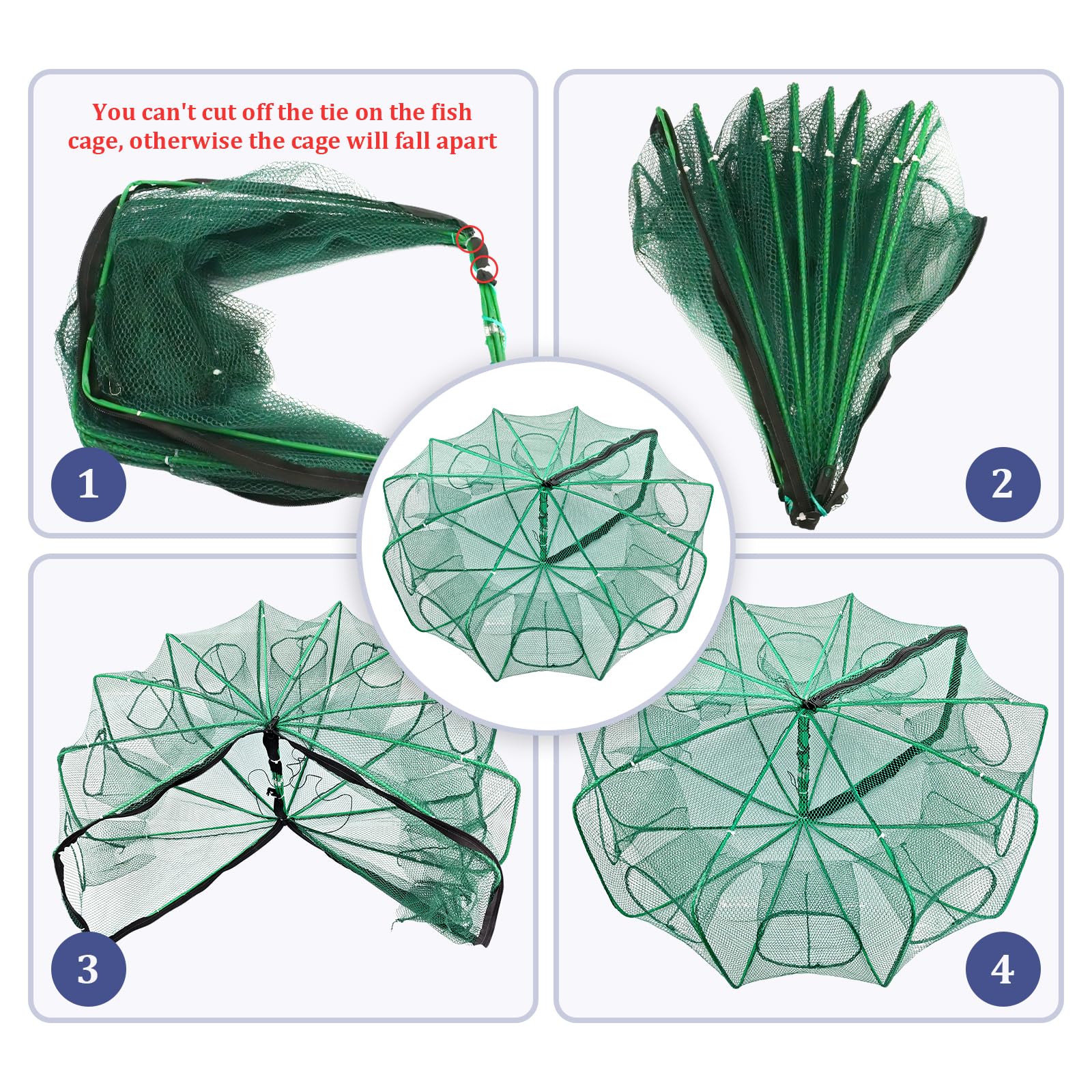 Durable steel wire frame with PE polyester netting