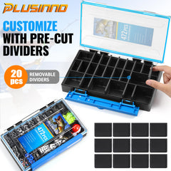 Durable waterproof tackle box with secure latch