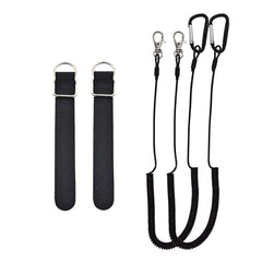 Durable fishing rod ties with stainless steel rings