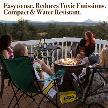 Duraflame fire starter enables campfires outdoors with ease