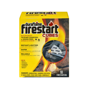 Duraflame Firestart Cubes fast ignition action for quick lighting