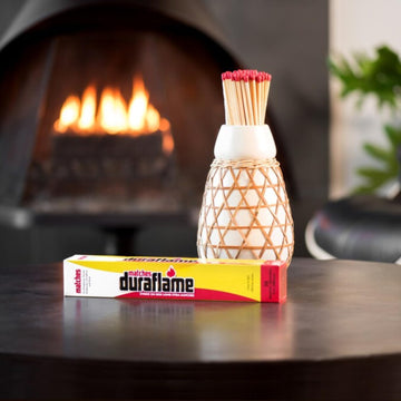 Duraflame eco-friendly wax blend supports cleaner, efficient burning.