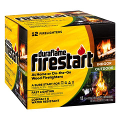 Duraflame Firestart packaging displayed for quick ignition in any setting
