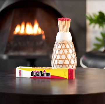 Duraflame Quick Start Firelighters close-up shows wax and biomass fiber blend.