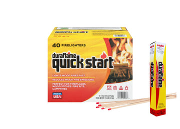 Duraflame Quick Start Firelighters pack front view for fast, easy ignition.