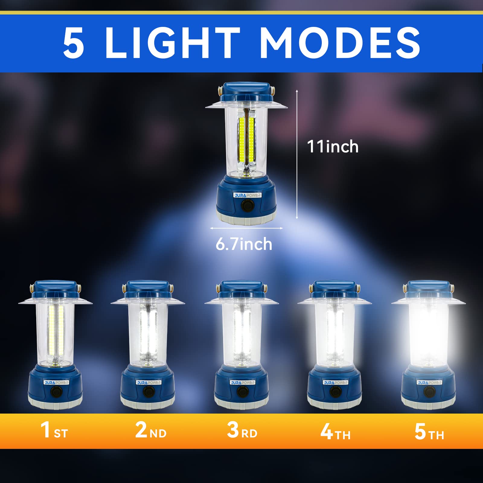 Durapower lantern ready for hurricane or everyday home use