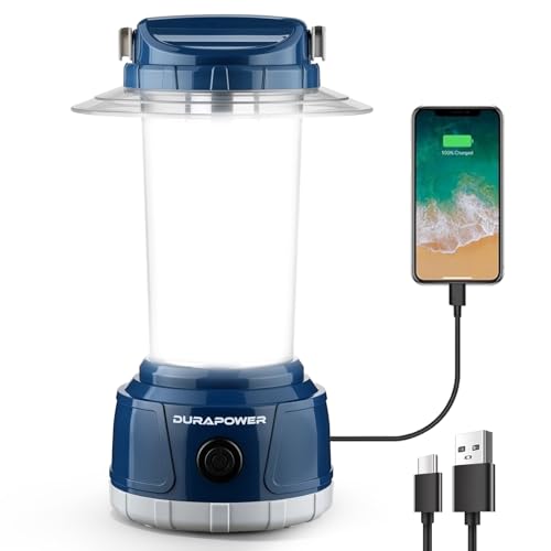 Durapower LED camping lantern shines 2000 lumens for broad campsite illumination