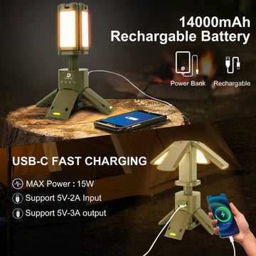 DUSKTEC camping lantern dimmable modes for adaptive brightness