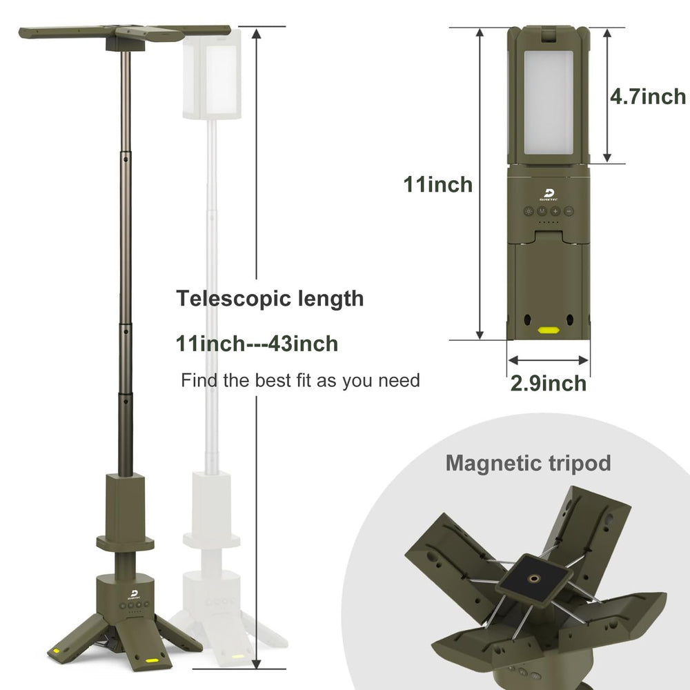 DUSKTEC portable lantern compact design for easy packing
