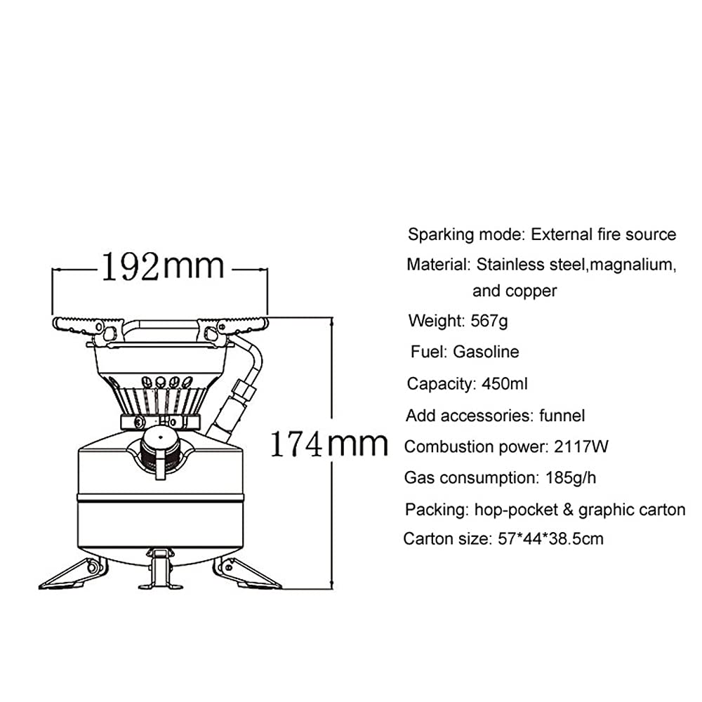 DUZHONG stove delivers 2117W fire power for robust outdoor meals.