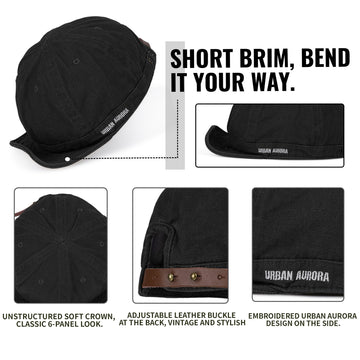 Close-up of breathable cotton fabric on CLAPE DY06 Black cap