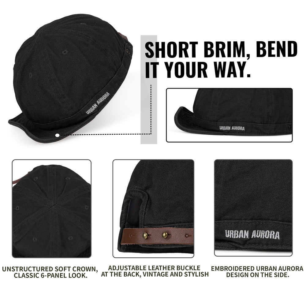 Close-up of breathable cotton fabric on CLAPE DY06 Black cap
