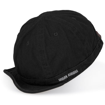 Material detail of cotton fabric on CLAPE DY06 Black cap