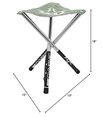 Dynamic Discs folding stool folded compact in Flint Gray, easy to stash