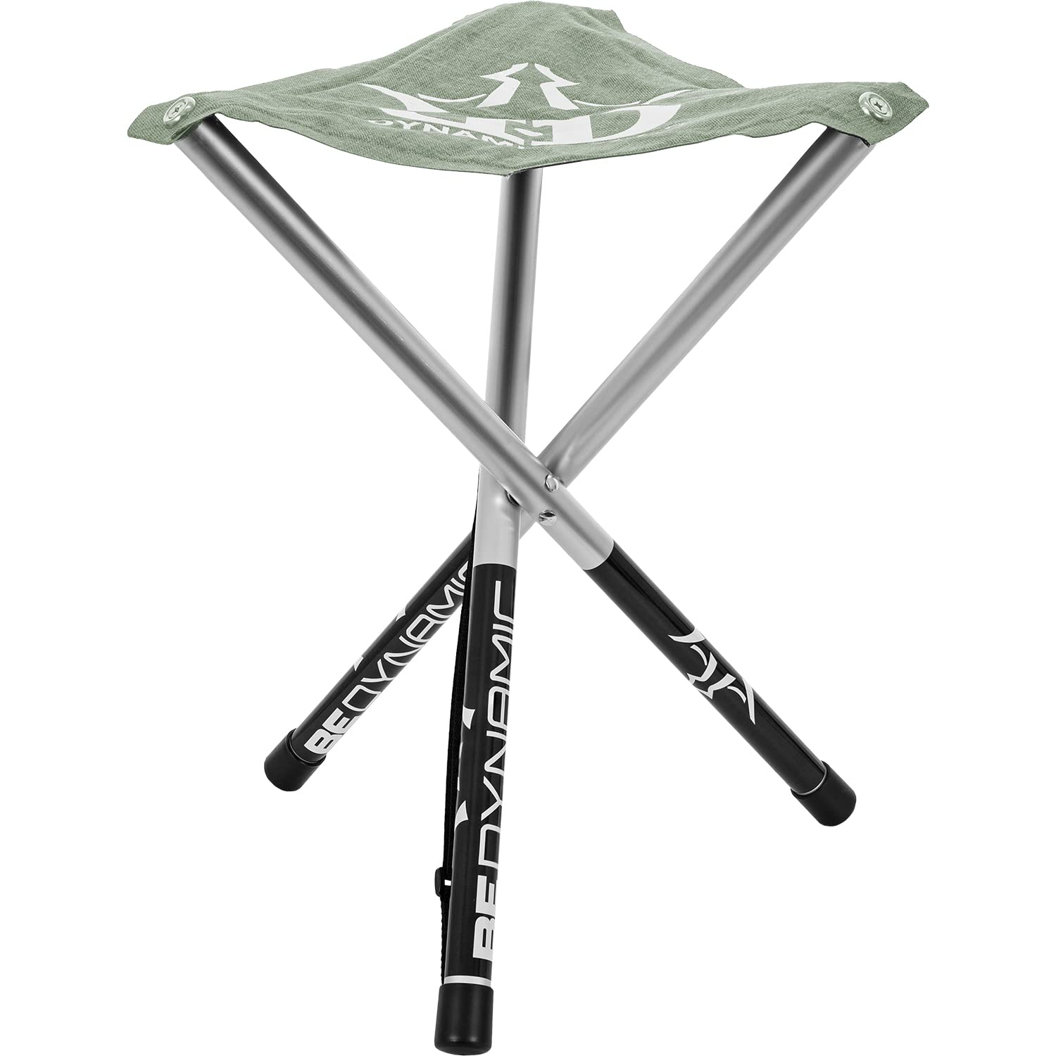 Dynamic Discs folding stool in bag Flint Gray, convenient transport between holes