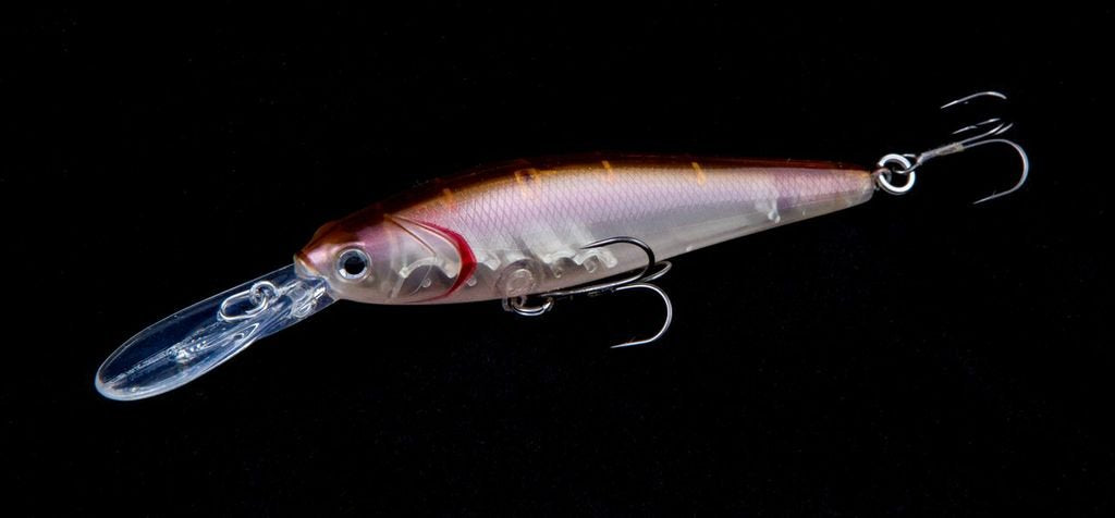 Dynamic Lures TraVado DP 4 Rose demonstrates lifelike swim action for steady retrieves.