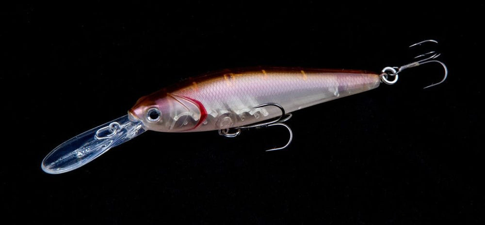 Dynamic Lures TraVado DP 4 Rose demonstrates lifelike swim action for steady retrieves.
