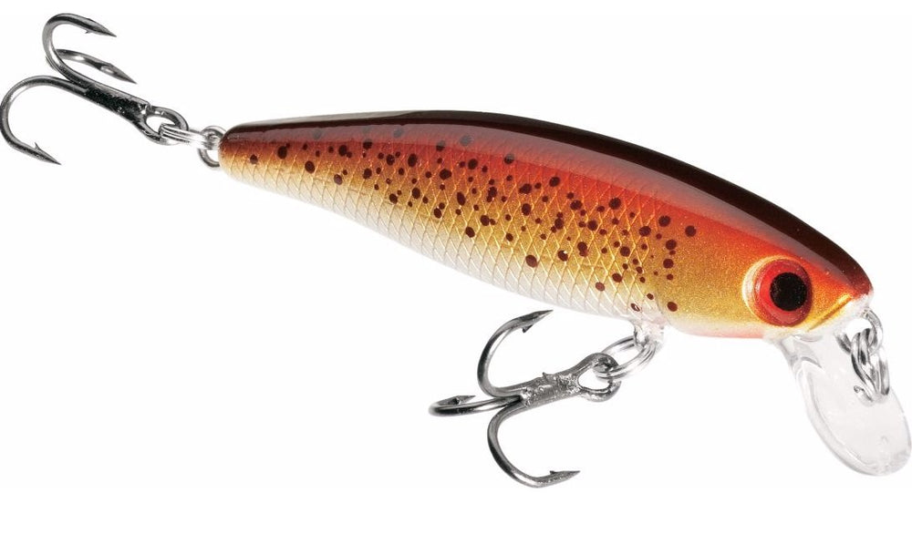 Dynamic Lures trout lure with gold natural finish, 2.25 inch, boosts casting distance for trout.