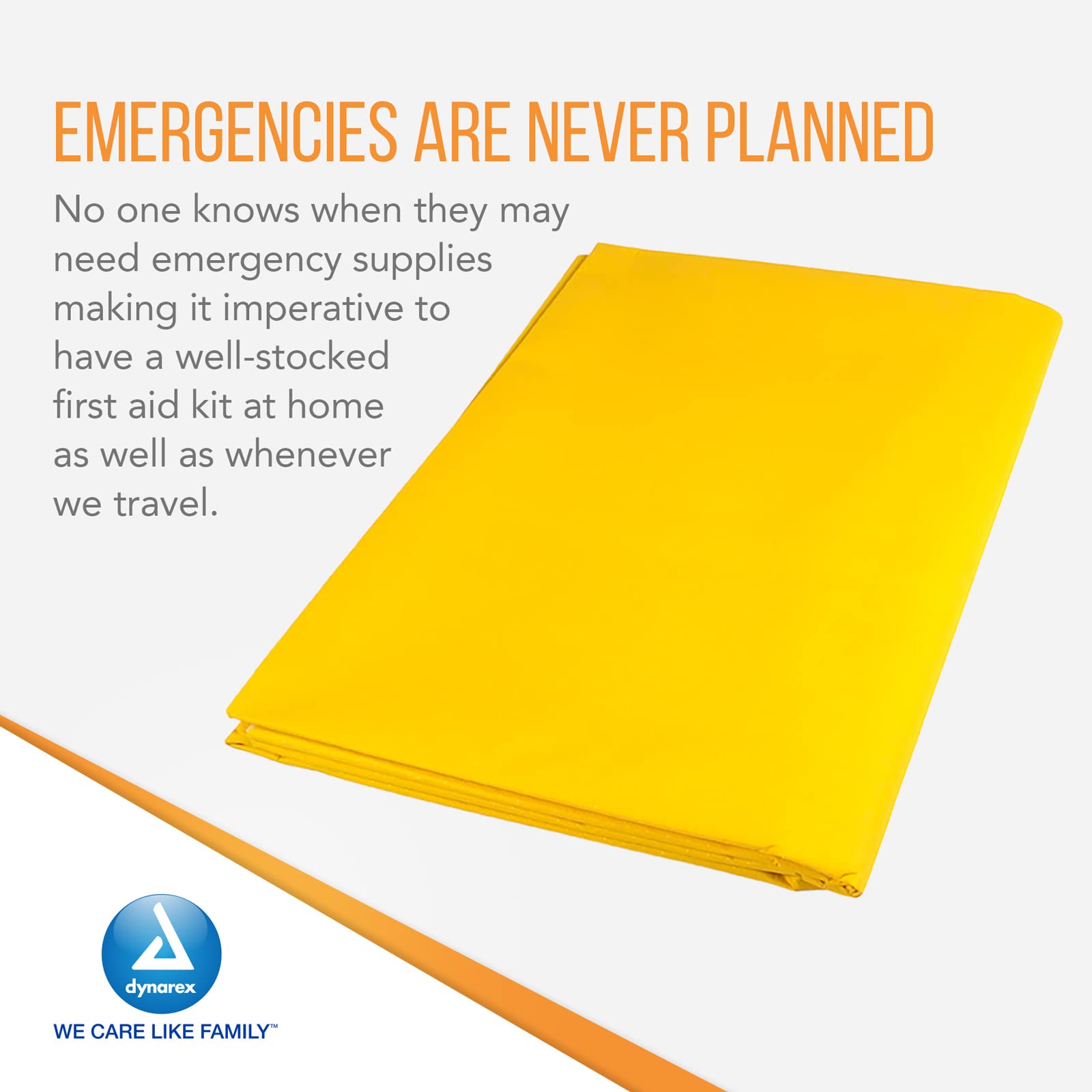 Blanket stored in car trunk for ready roadside use during trips and emergencies.