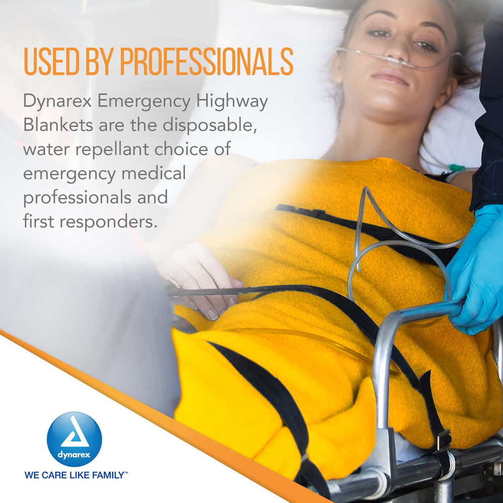 Professional responders rely on Dynarex disposable blankets for reliable, quick warmth.