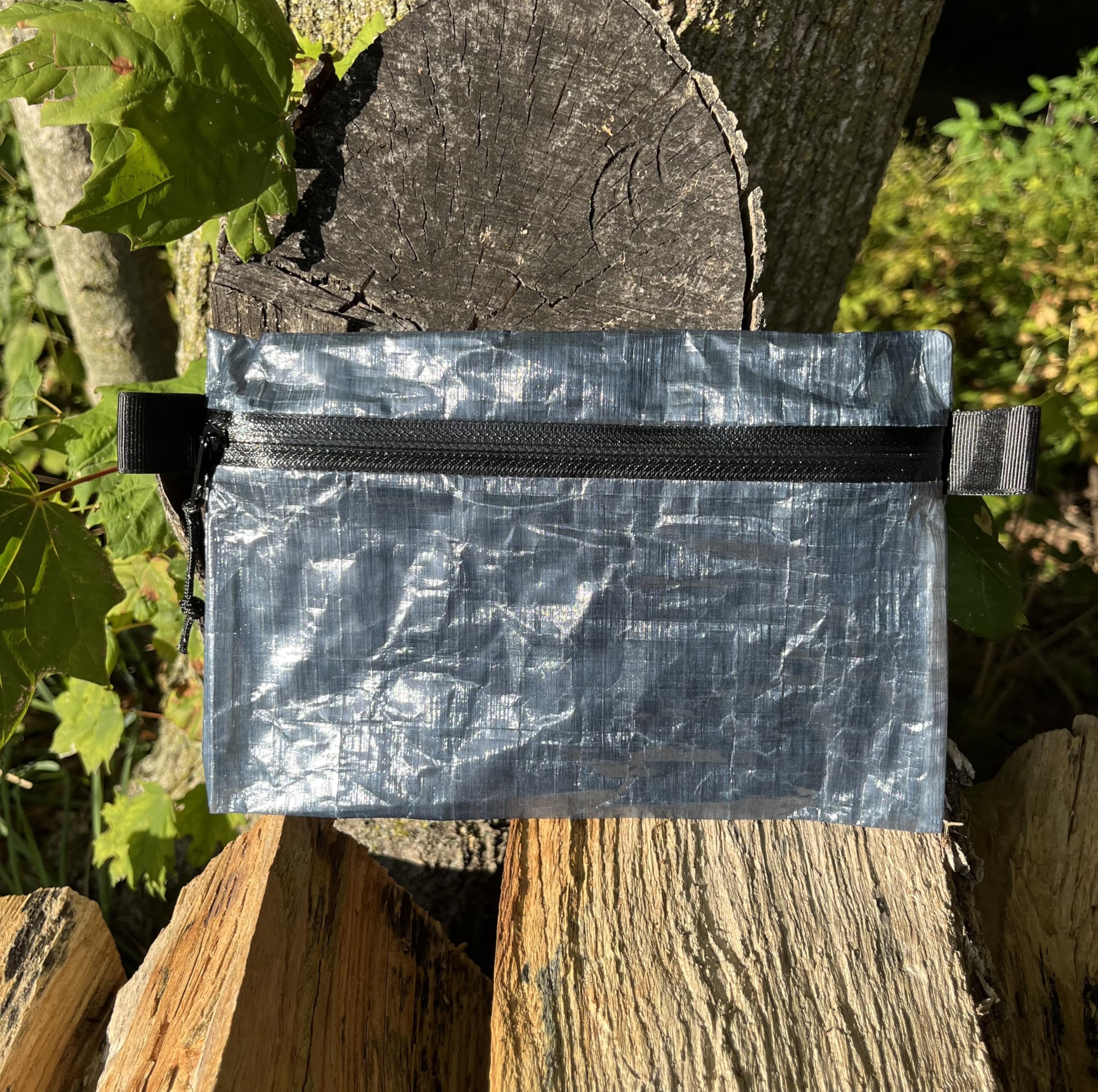Dyneema zipper pouch large open interior for cosmetics and toiletries storage