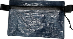 Dyneema zipper pouch large Moroccan blue reflective pull increases visibility at night