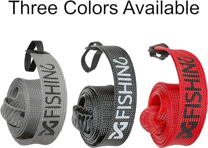 Elastic reel end loop on DynoGoods rod sleeve gray