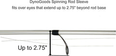 Close-up of rod tip end hanging loop on DynoGoods sleeve