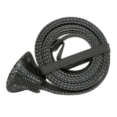 Close-up of rod tip end loop on DynoGoods rod sleeve, black