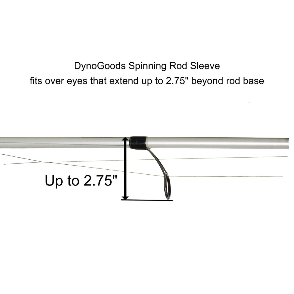 Elastic reel-end loop on DynoGoods rod sleeve