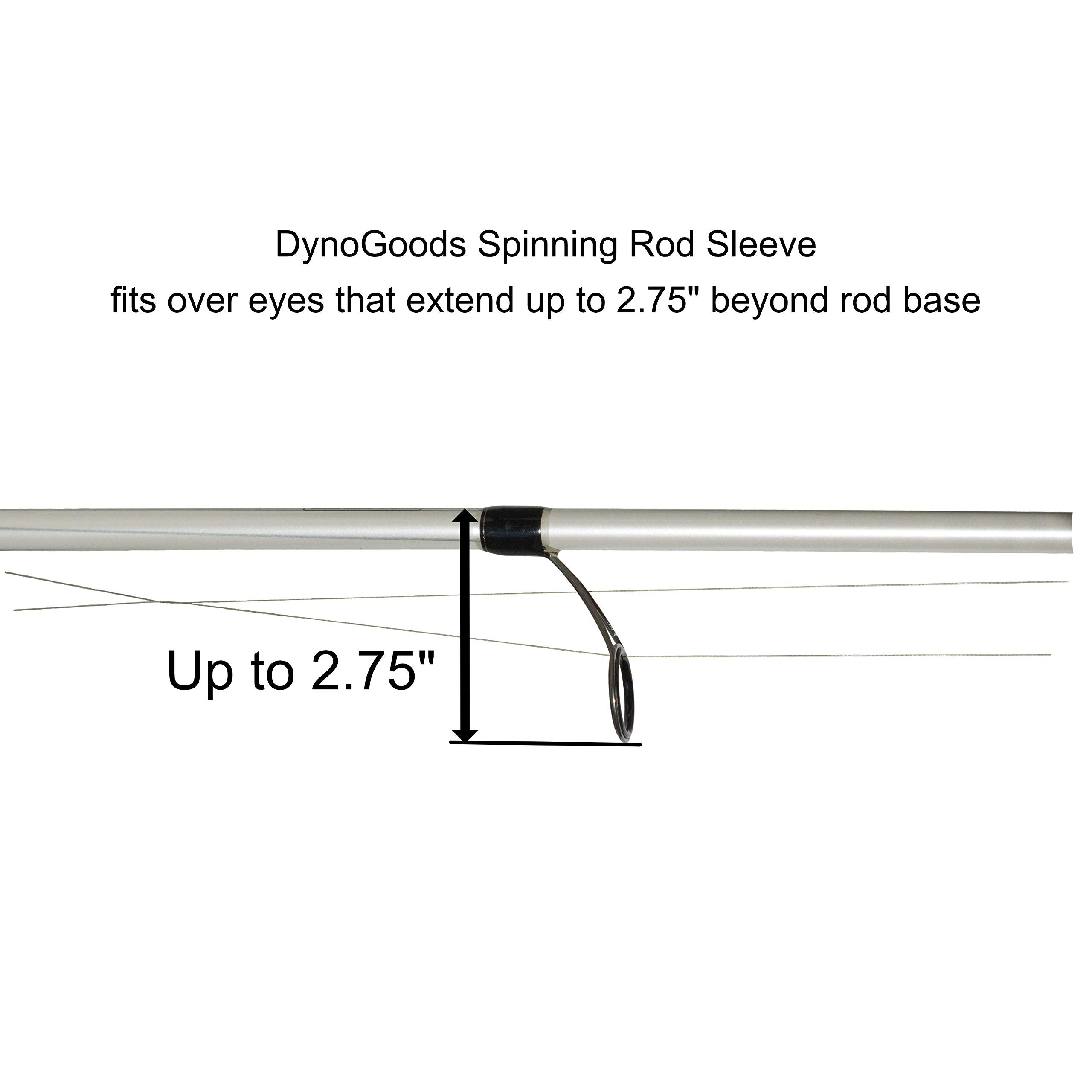 Elastic reel-end loop on DynoGoods rod sleeve