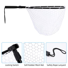 DYTesa compact foldable net fits in a backpack or kayak.