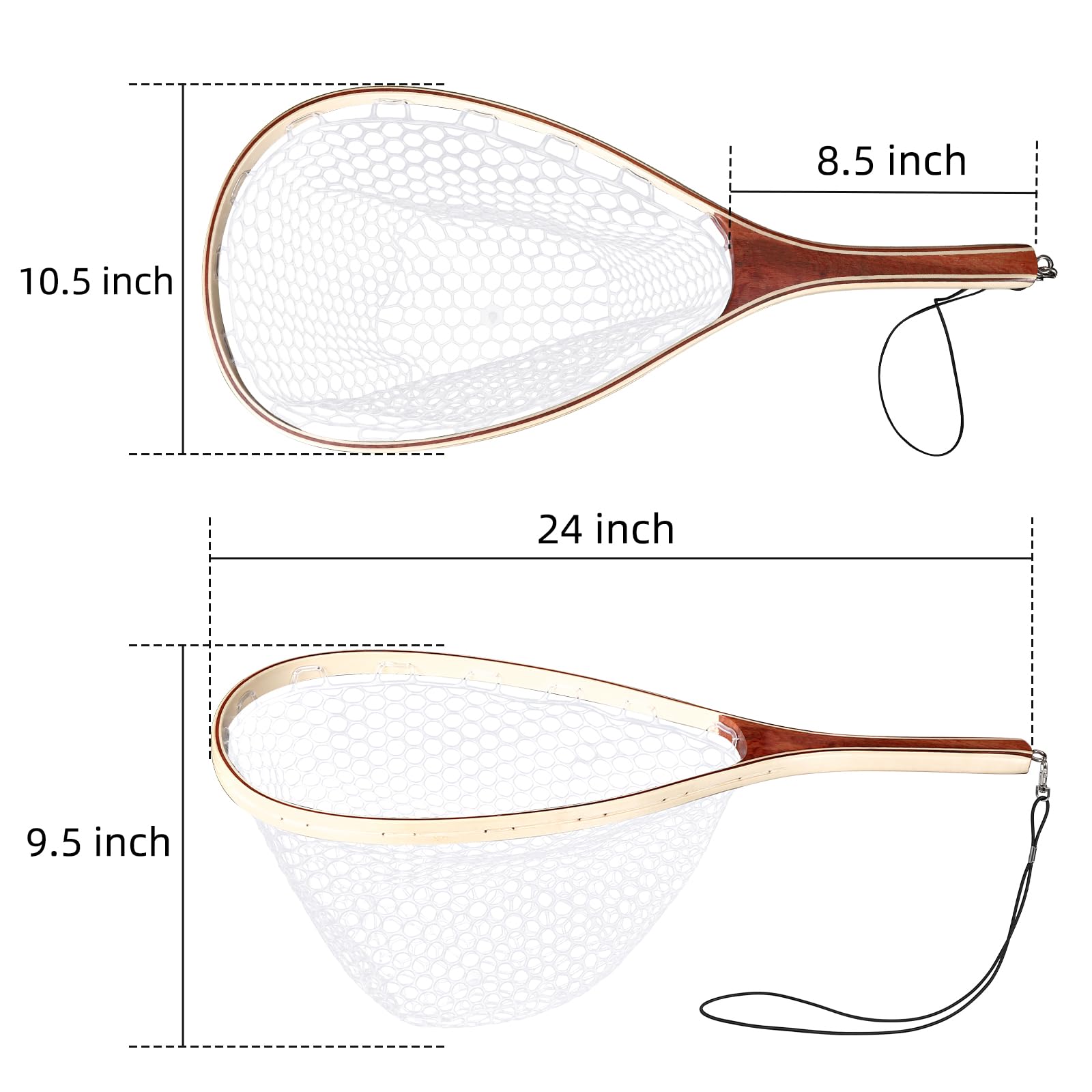 DYTesa catch-and-release net ideal for trout in rivers.