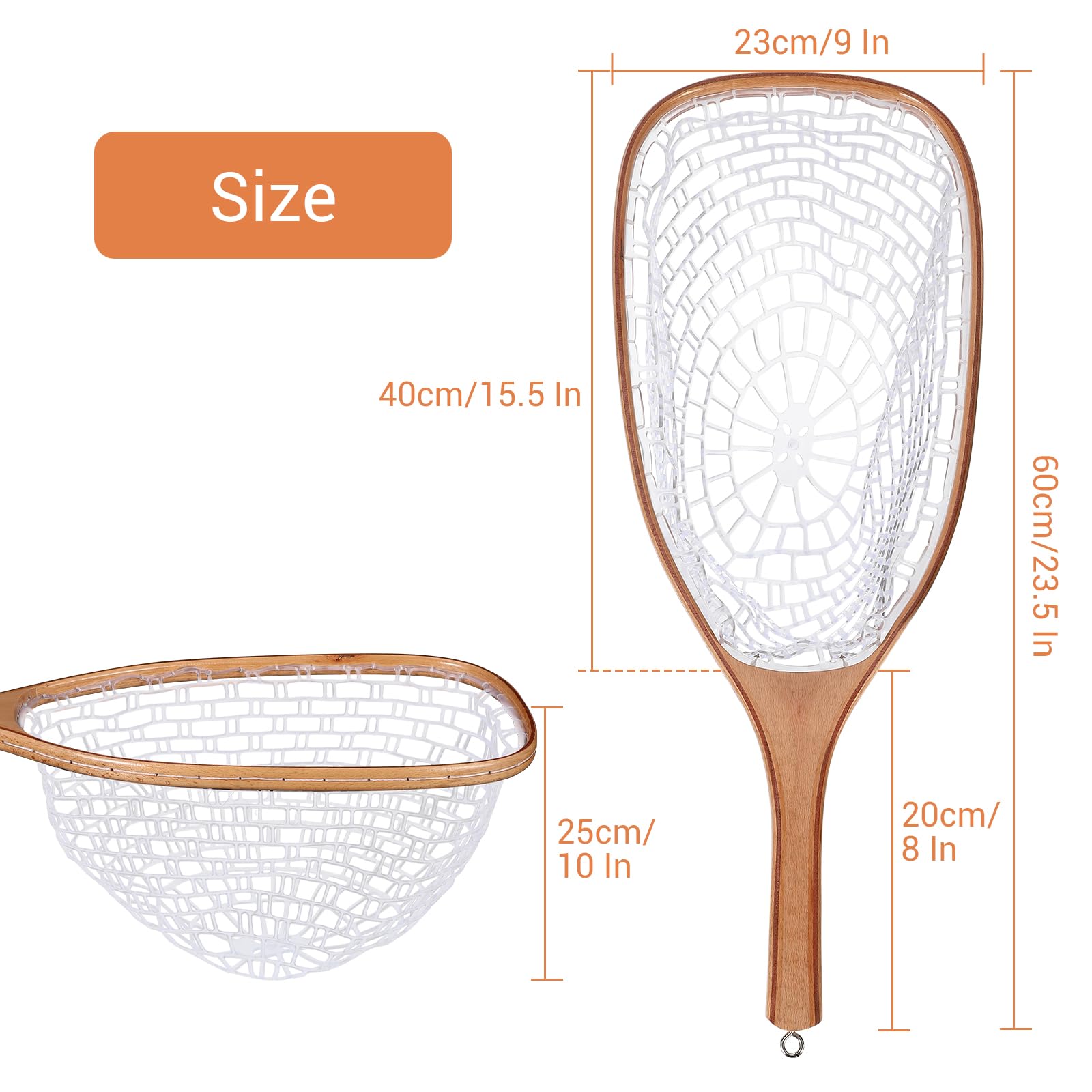 DYTesa Fly Fishing Net is lightweight and portable for on-the-go trips