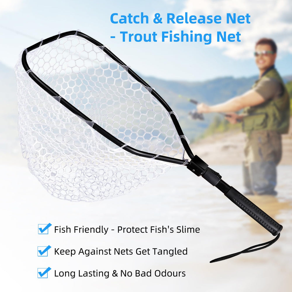 DYTESA bass fishing net offers lightweight durability for long, focused days.