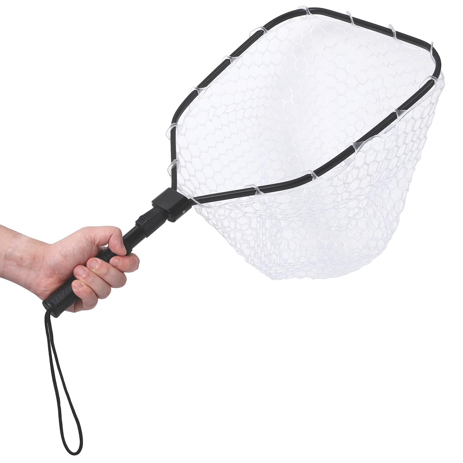 DYTesa rubber-coated mesh protects fish scales during release.