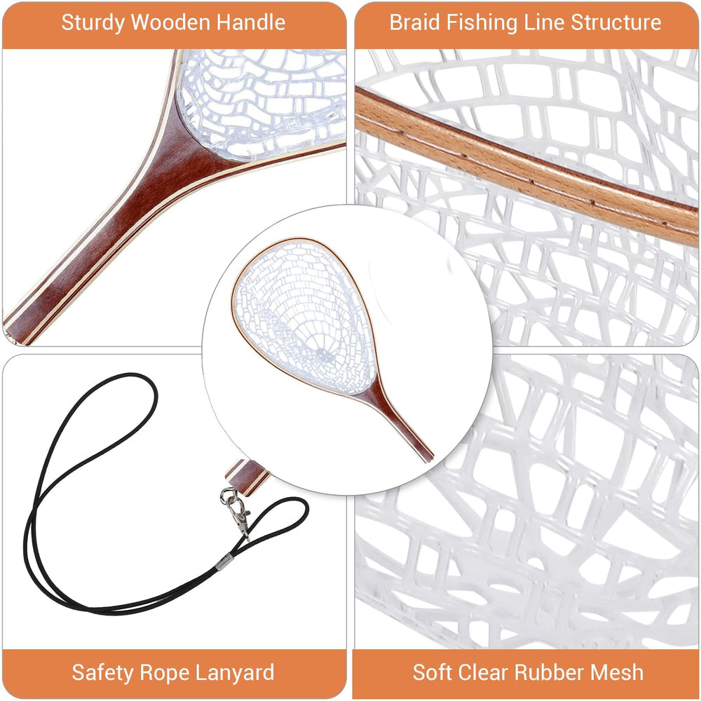 Dytesa rubber mesh protects fish fins and scales during catch and release.