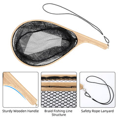 DYTesa tangle-resistant net minimizes snagging on casts and retrieves.