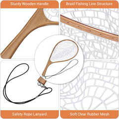DYTesa ultra-light net is easy to carry for quick reach on remote streams.