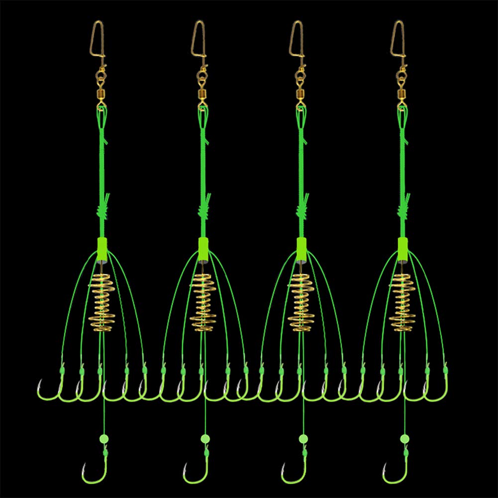Dyxssm carp fishing feeders green pack of 4 in box