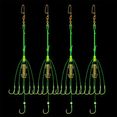 Dyxssm carp fishing feeders green pack of 4 in box