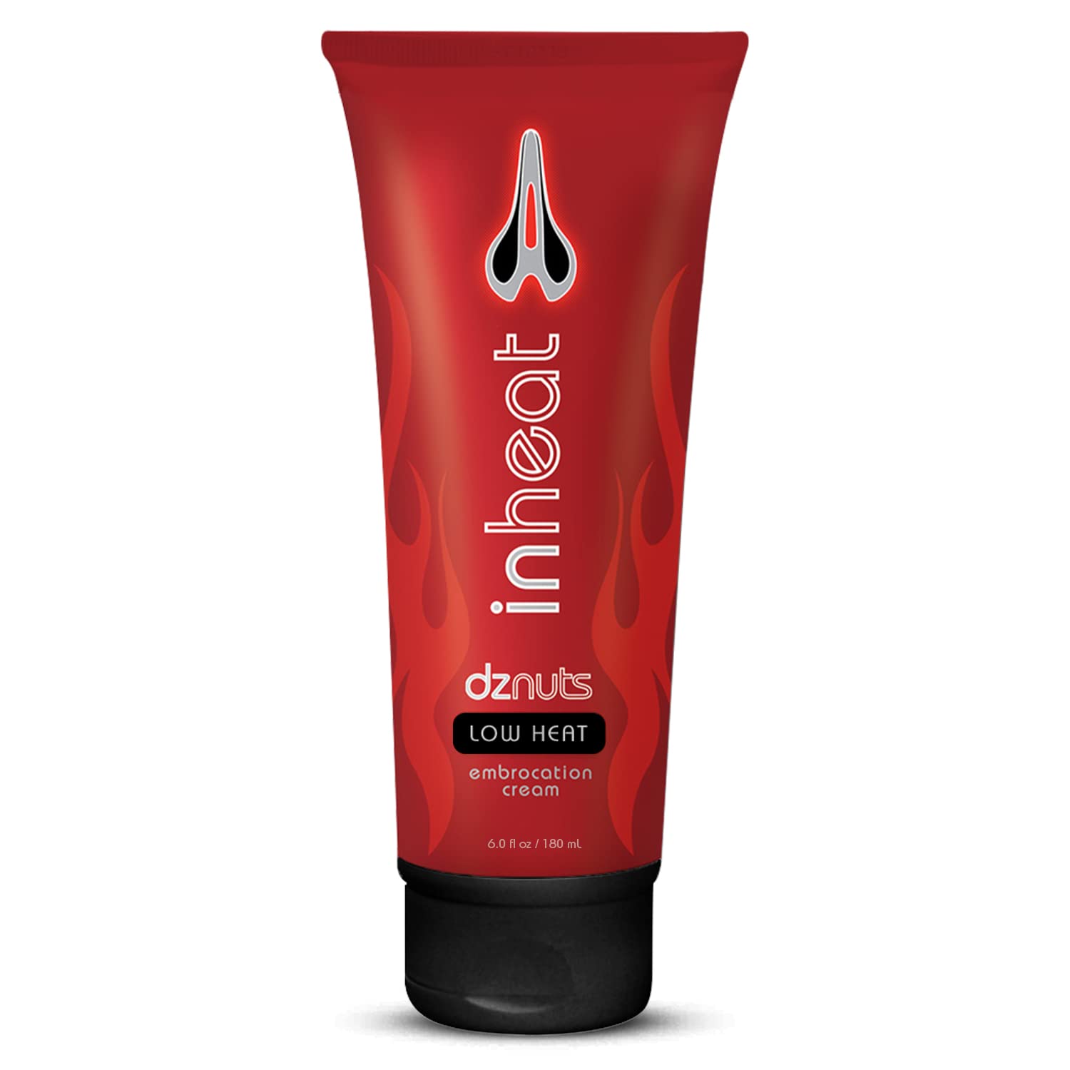 dznuts InHeat embrocation cream 180ml tube warms skin for cold-weather rides.